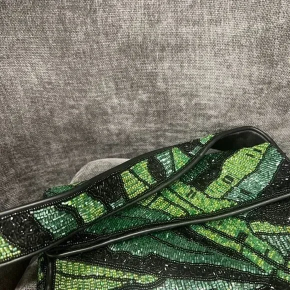 Staud Beaded Tommy Bag Green Palm - Picture 6 of 14